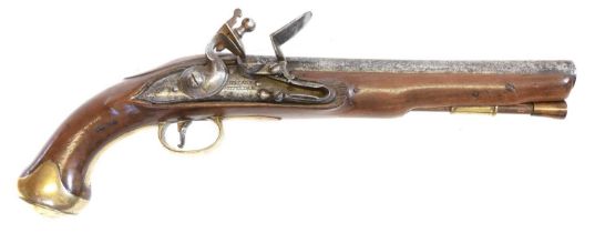 Flintlock East India Company light dragoon type pistol,