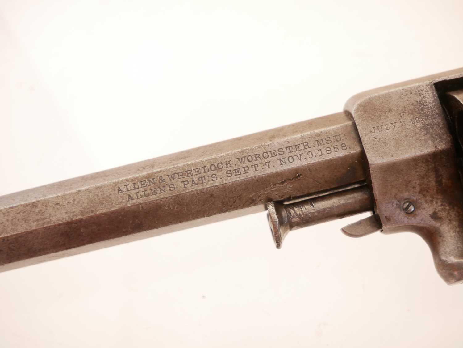 Allen and Wheelock .32 rimfire revolver - Image 5 of 9