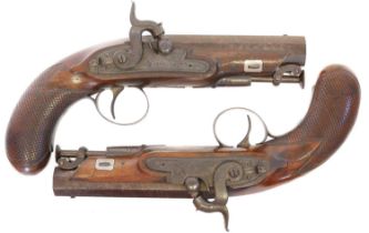 Pair of percussion manstopper pistols by Blanch
