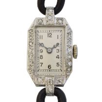 An early 20th century diamond cocktail watch by Vertex,