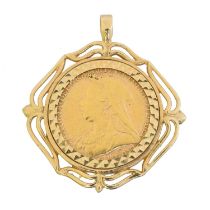 A Victorian sovereign,