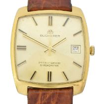 An 18ct gold Bucherer automatic chronometer wristwatch,