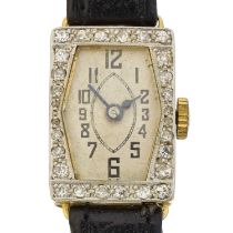 An early 20th century diamond-set cocktail watch by Rotary,