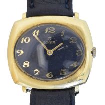 An 18ct gold Consul manual wind wristwatch,
