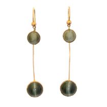 A pair of drop earrings,