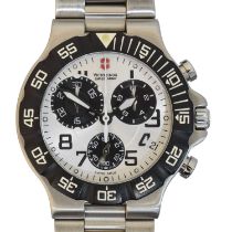 A steel Victorinox Swiss Army Summit XLT Chronograph quartz wristwatch,