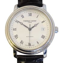 A stainless steel Frederique Constant automatic wristwatch,