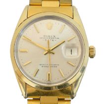 A 1970s steel and gold Rolex Oyster Perpetual Date wristwatch,