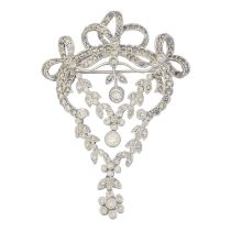 A Belle Epoque style diamond brooch,