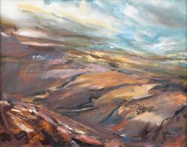 Diana Terry (British 20th/21st century) "Windy Moor, Saddleworth"