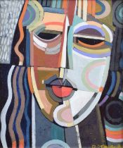 Peter Stanaway (British 1943-) "Still Life with Face"