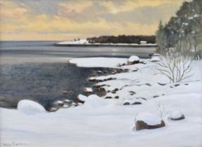 Esko Sihtola (Finnish 1937-2017) Scandinavian coastal view