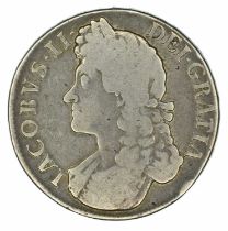 King James II, Crown, 1688 QVARTO.