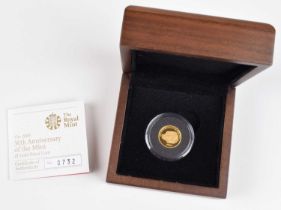 A Royal Mint 2009 Alderney Gold Proof One Pound, 50th Anniversary of the Mini.