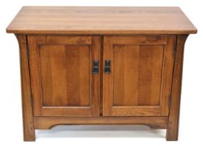 Arts & Crafts style oak side cabinet by 'Sherry'