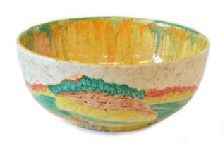 Clarice Cliff Bizarre 'Patina Country' Pattern Bowl