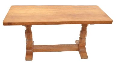 Mouseman oak 3ft refectory coffee table