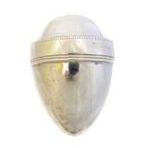 A George III silver nutmeg grater,