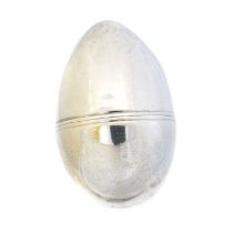 A George III silver nutmeg grater,