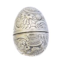 An 18th century silver nutmeg grater,