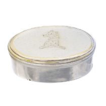 A George III silver nutmeg grater,