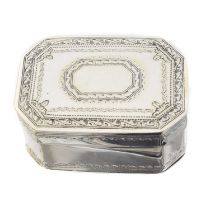 A George III silver nutmeg grater,