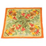 A Hermès "Graeca" cotton scarf by Niki Goulandris,