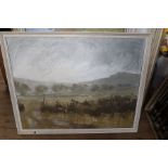 A Thistlethwaite, Seven Oil paintings. Subjects - Landscape, Farm, Wetland, Woman Walking in Country
