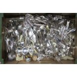 A collection of silver plated flatware, to include a Mappin & Webb part canteen