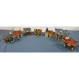 Seven Carlton Ware models, of buildings
