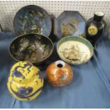 A collection of Carlton Ware, to include four bowls, a ginger jar, and a vase, together with a