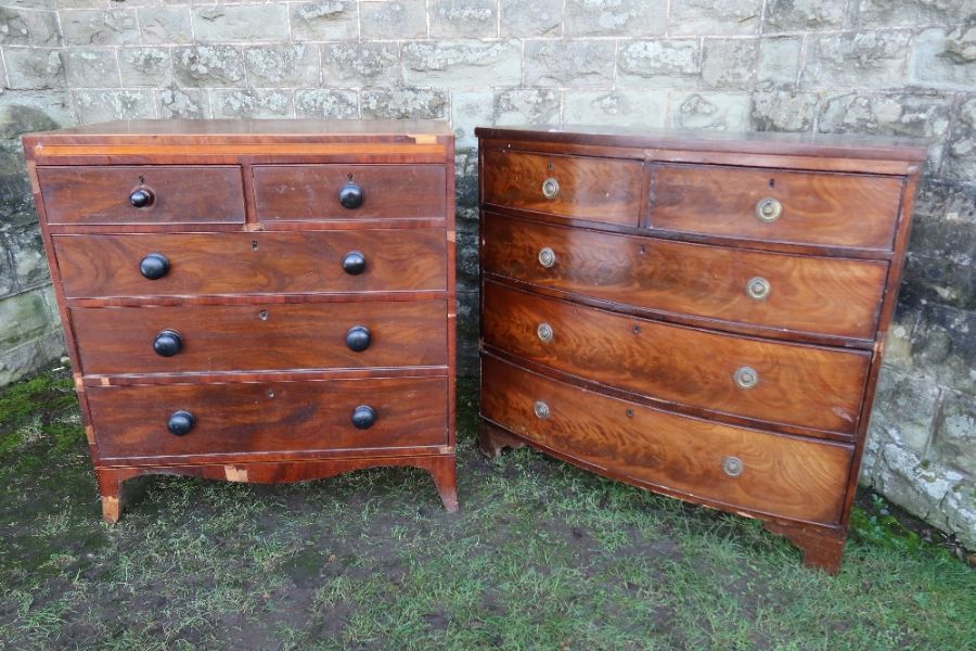 Two 19th century chest of drawers