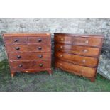 Two 19th century chest of drawers