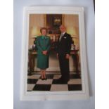 Baroness Margaret Thatcher: signed Christmas card written when Prime Minister and featuring photo of