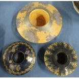 Three Carlton Ware bowls, with wide rims, diameter 12ins and 8ins