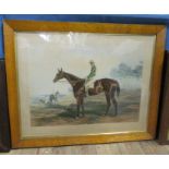 After Harry Hall, Victorian colour print, Blink Bonny, study of a racehorse 23ins x 30ins, in a