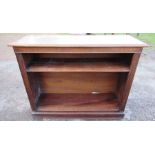 A 19th century mahogany bookcase, 46ins x 16ins, height 36ins