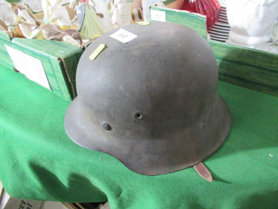 A German military helmet