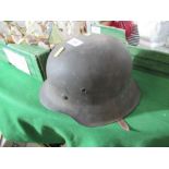 A German military helmet