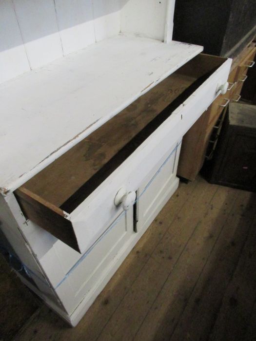 A white painted dresser, width 42ins, depth 18.5ins, height 74ins - Image 4 of 4