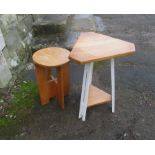 Two small occasional tables