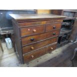A 19th century style chest of drawers, width 45ins, height 44ins, depth 23ins