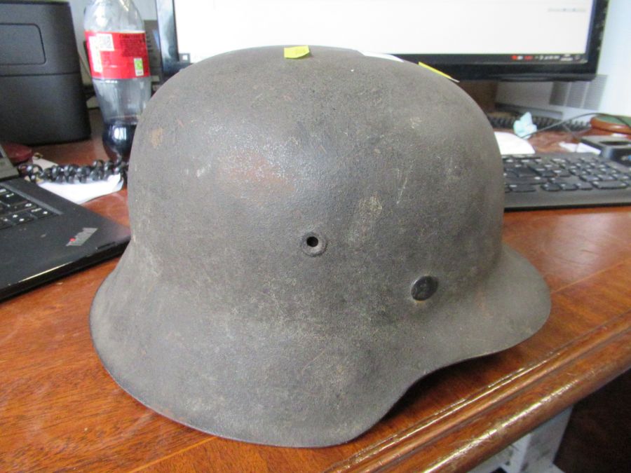 A German military helmet - Image 8 of 8