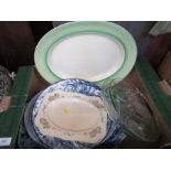 37690 A box of china to include platters