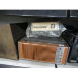 A GEC radio, together with an HMV record player etc