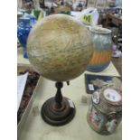 A Geographia 6ins terrestrial globe on stand