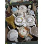 A collection of tea pots