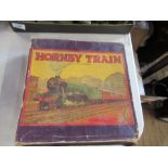 A boxed Hornby trains M O Passenger set