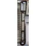 A Abraham, Liverpool, A 19th century mahogany stick barometer - Ivory Submission reference SQ1LT8CZ