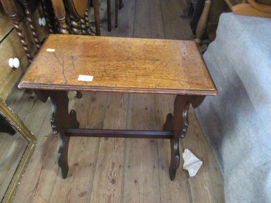 A mahogany stool